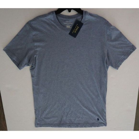 Polo Ralph Lauren PL86SR AW0D Men's Sz M Blue Heather Enzyme Crewneck T-Shirt - Picture 5 of 7